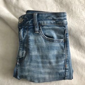 American Eagle Distressed High-Waisted Jeans